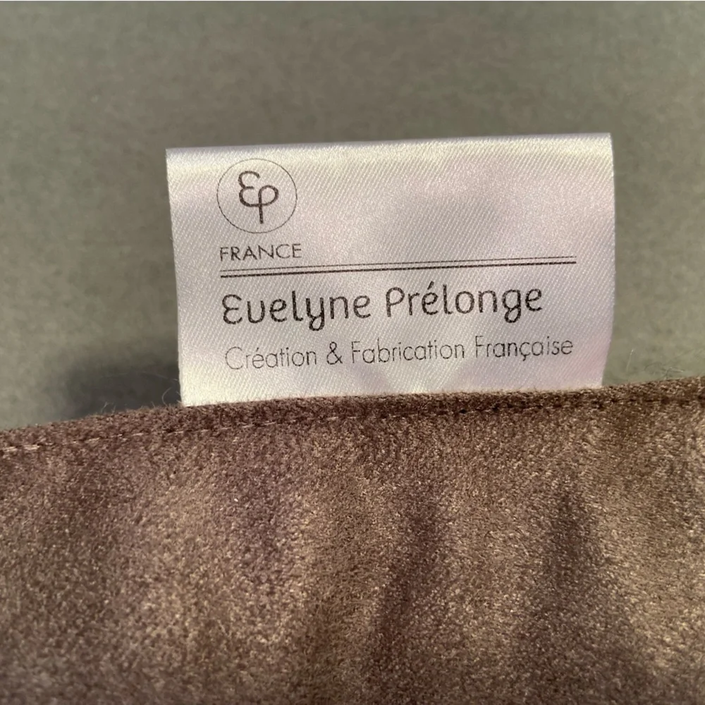 Evelyne Prelonge‎ Faux Fur Shoulder Bag with Pom Pom and Leather Strap Handle